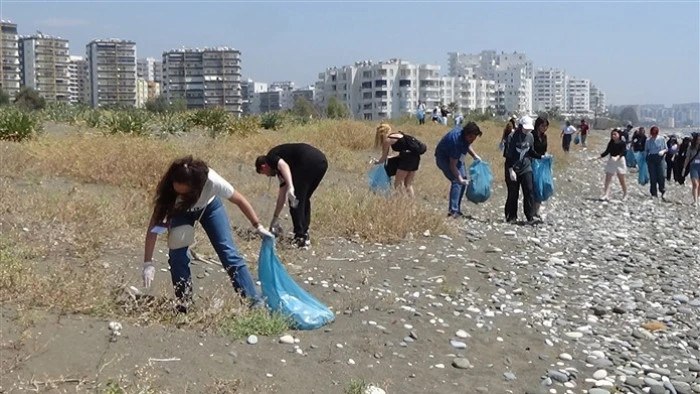 Alata Sahilindeki Caretta Caretta Yuvalarında Üniversiteli Öğrenciler Temizlik Yaptı