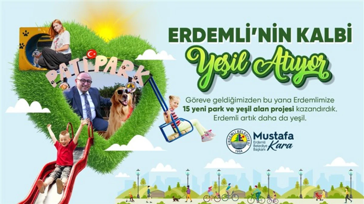 Başkan Mustafa Kara, “Erdemli’ye Yeni 15 Park Alanları Kazandırdık”
