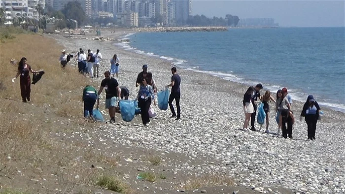 Alata Sahilindeki Caretta Caretta Yuvalarında Üniversiteli Öğrenciler Temizlik Yaptı