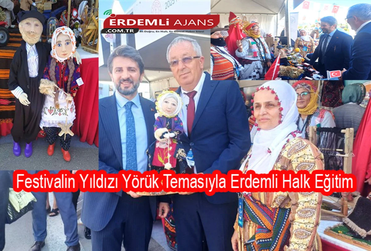 Festivalin Yıldızı Yörük Teması ile Erdemli Halk Eğitim