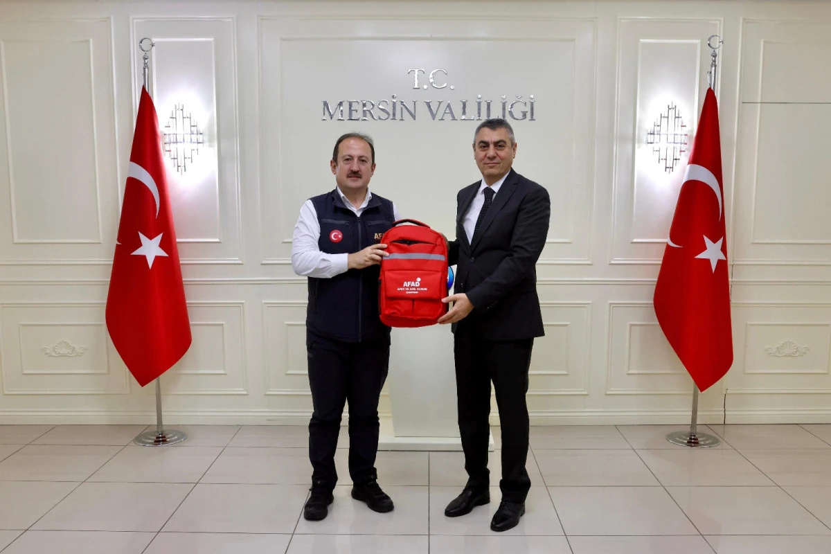 Vali Atilla Toros’u, Afet Ve Acil Durum Yönetimi (Afad) Başkanı Ve Önceki Dönem Mersin Valisi Ali Hamza Pehlivan Ziyaret Etti
