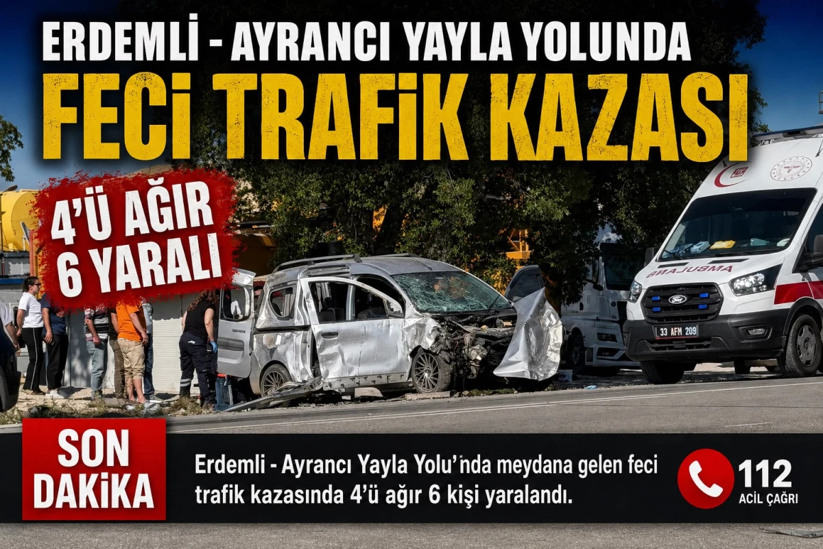 Yayla Yolunda Feci Trafik Kazası 4&rsquo;&uuml; Ağır 6 Yaralı